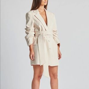 BOA cream blazer dress